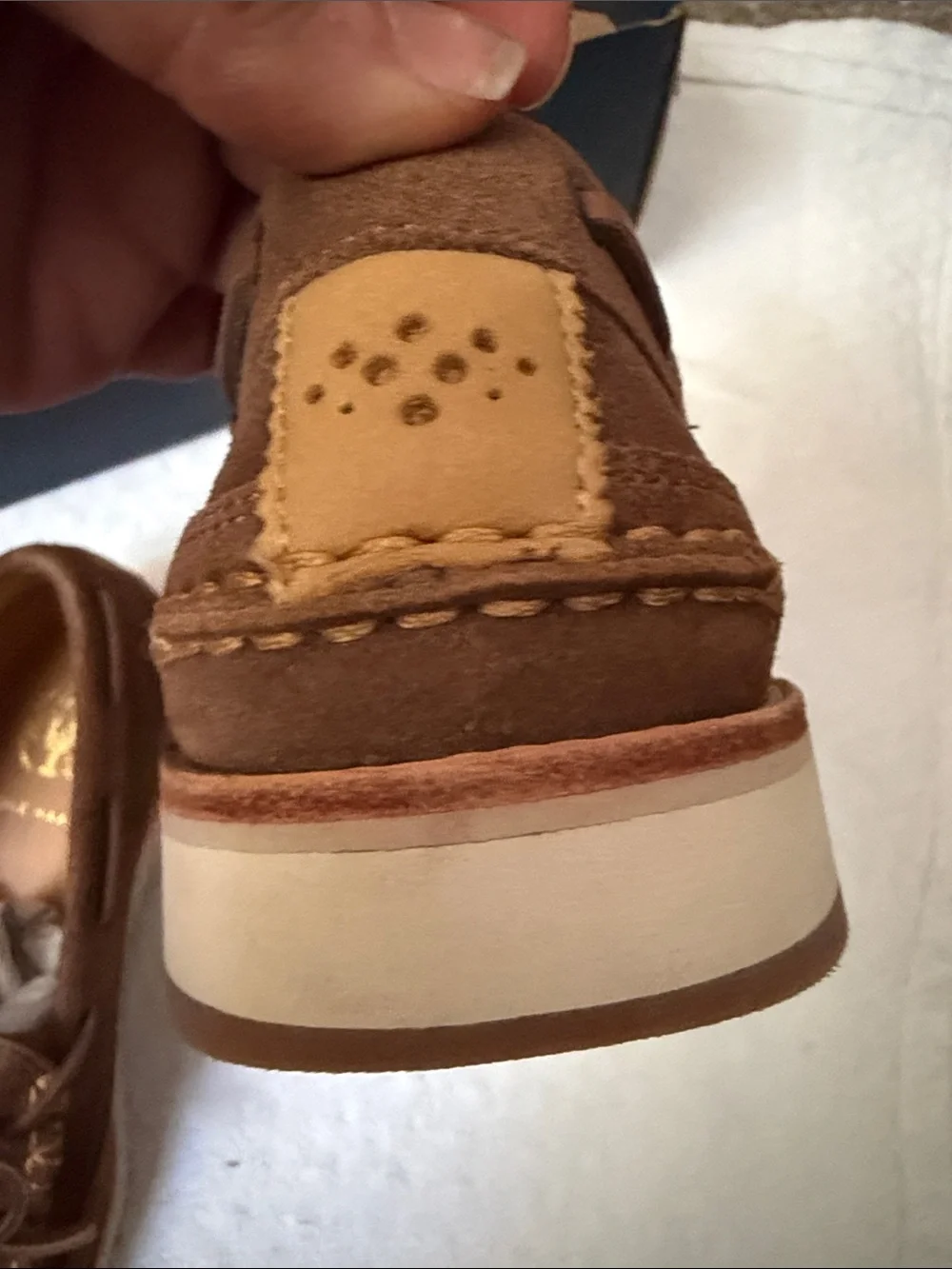 Cole Haan Brown Suede Leather-Lace Moccasin Loafers